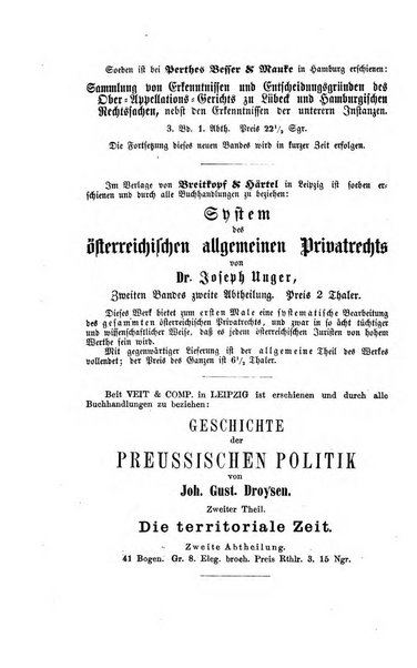 Zeitschrift fur Civilrecht und Prozess