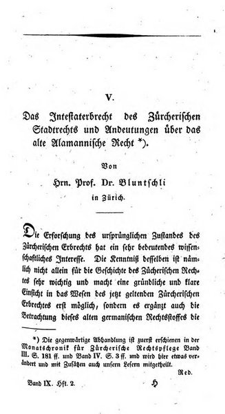 Zeitschrift fur geschichtliche Rechtswissenschaft