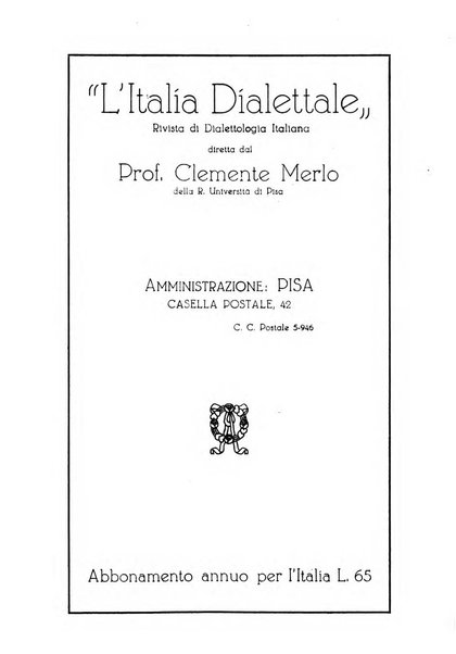 Rivista italiana di letteratura dialettale