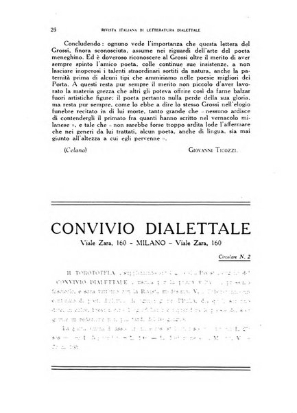 Rivista italiana di letteratura dialettale