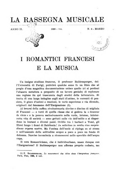 La rassegna musicale