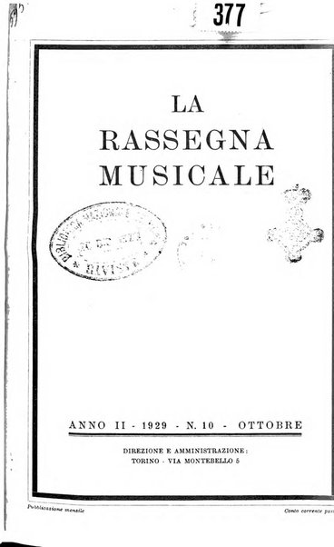 La rassegna musicale