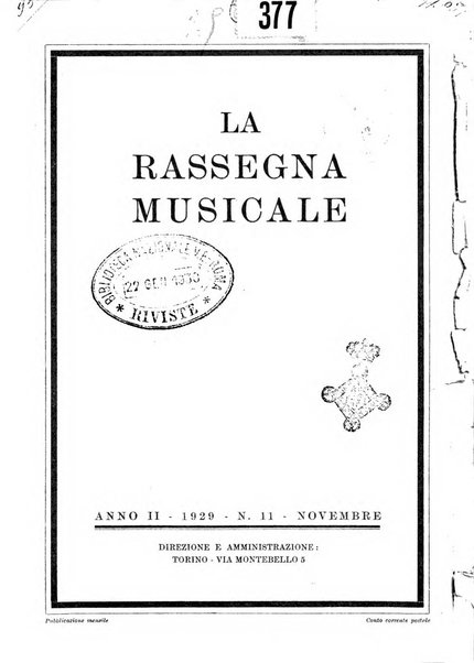 La rassegna musicale