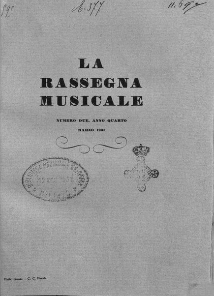 La rassegna musicale