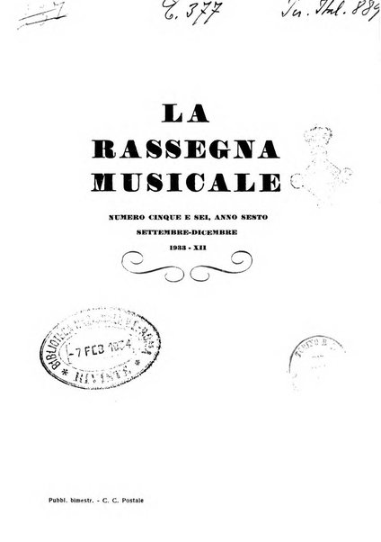 La rassegna musicale