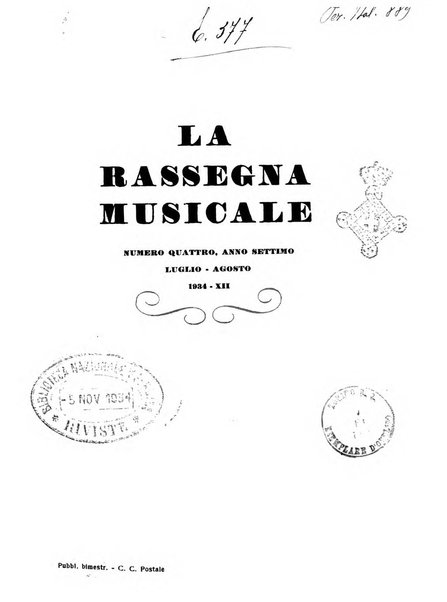 La rassegna musicale