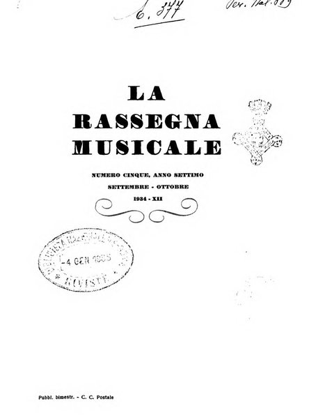 La rassegna musicale