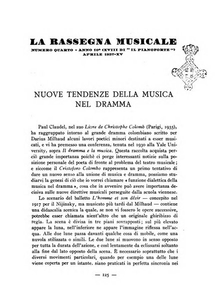 La rassegna musicale