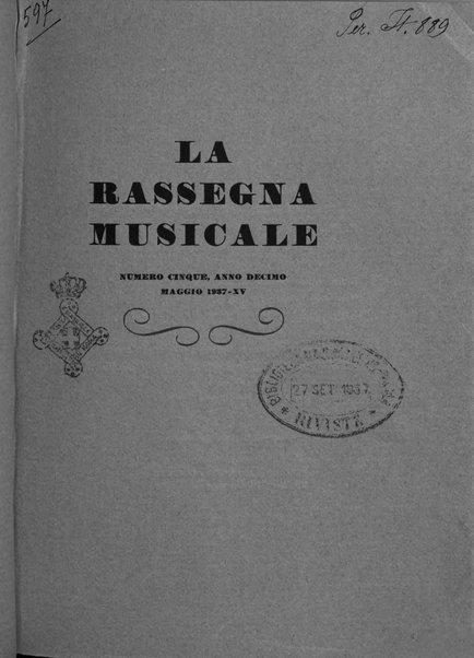 La rassegna musicale