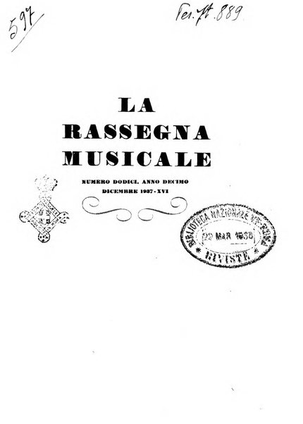 La rassegna musicale