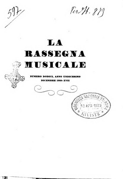 La rassegna musicale