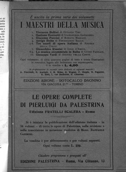 La rassegna musicale