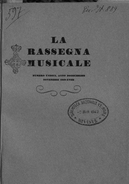 La rassegna musicale