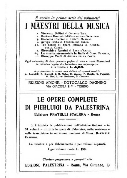 La rassegna musicale