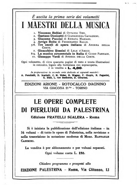 La rassegna musicale