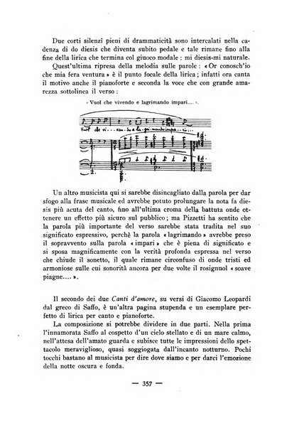 La rassegna musicale