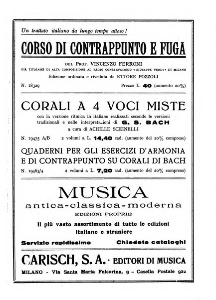 La rassegna musicale