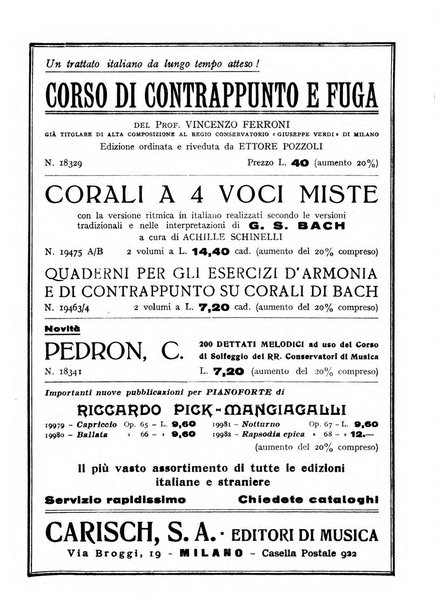 La rassegna musicale