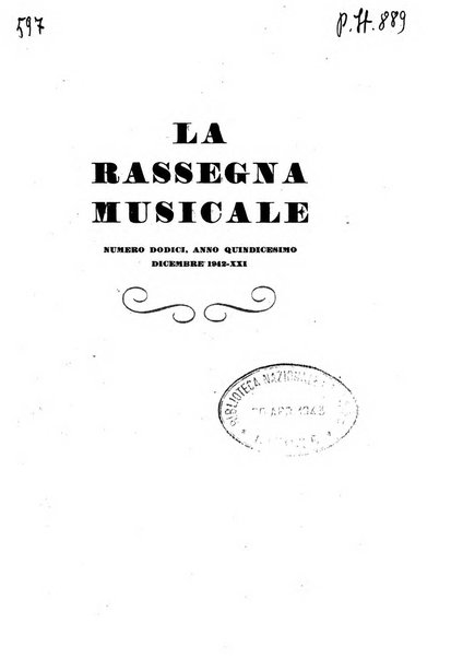 La rassegna musicale