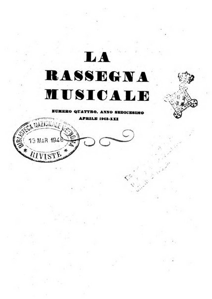 La rassegna musicale