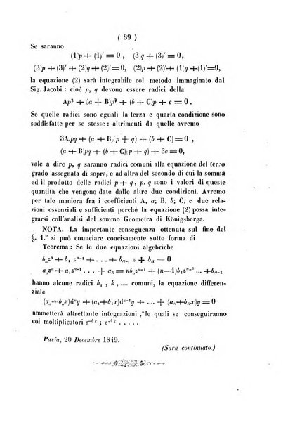 Annali di scienze matematiche e fisiche