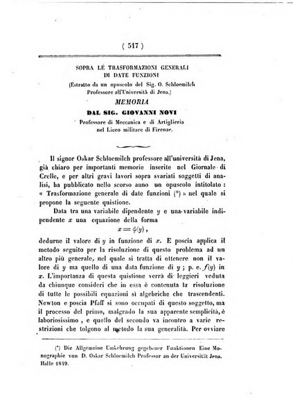 Annali di scienze matematiche e fisiche