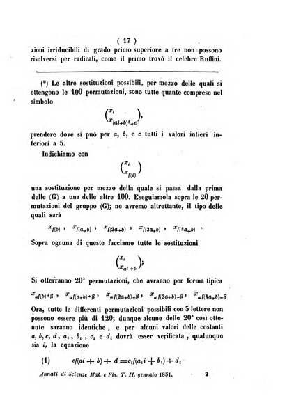 Annali di scienze matematiche e fisiche