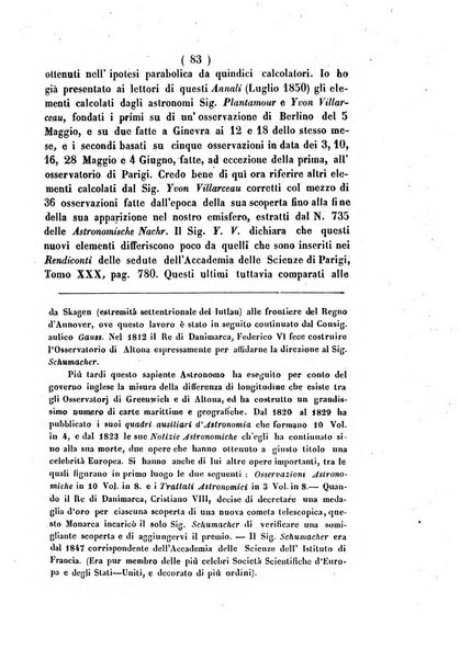 Annali di scienze matematiche e fisiche