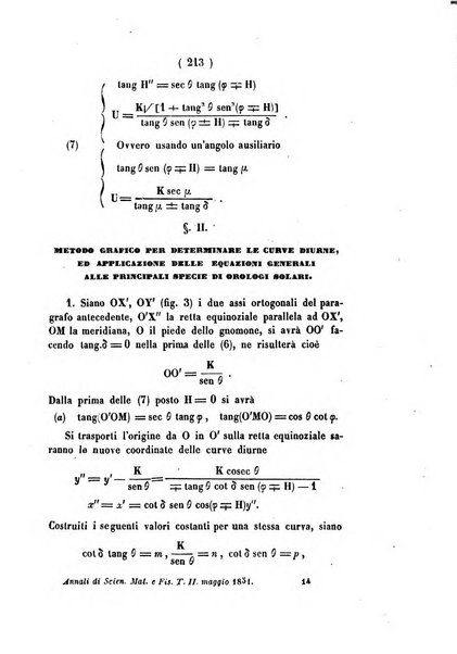 Annali di scienze matematiche e fisiche