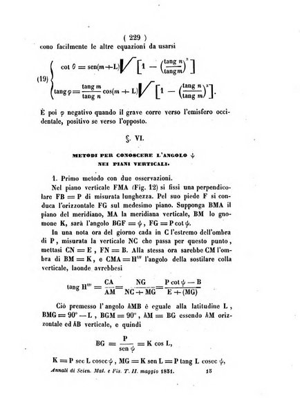 Annali di scienze matematiche e fisiche