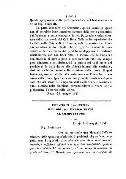 Annali di scienze matematiche e fisiche