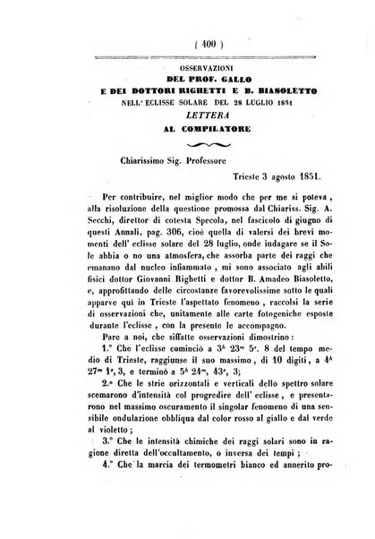 Annali di scienze matematiche e fisiche