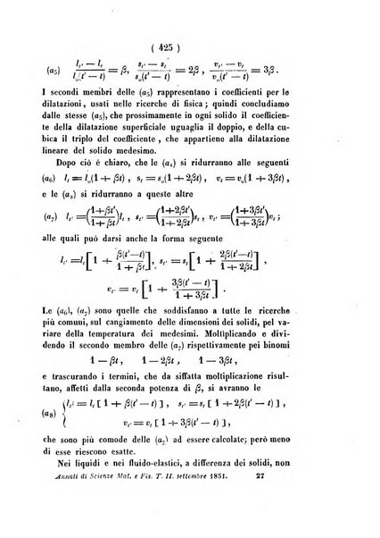 Annali di scienze matematiche e fisiche