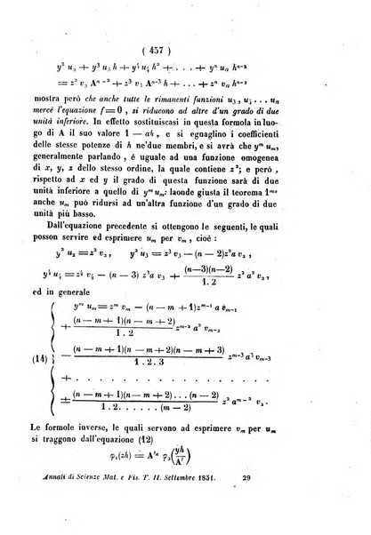 Annali di scienze matematiche e fisiche