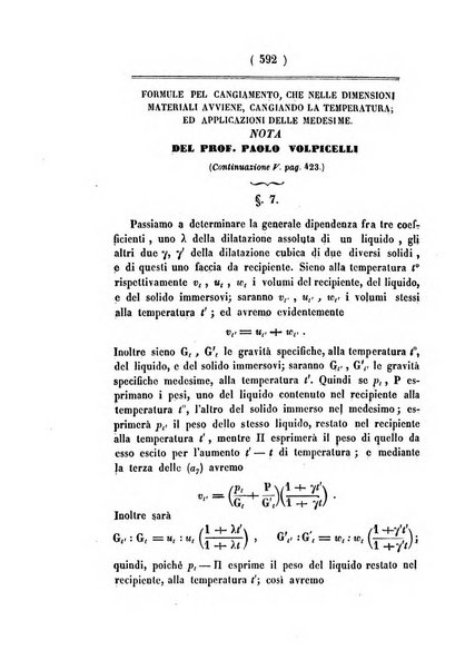 Annali di scienze matematiche e fisiche