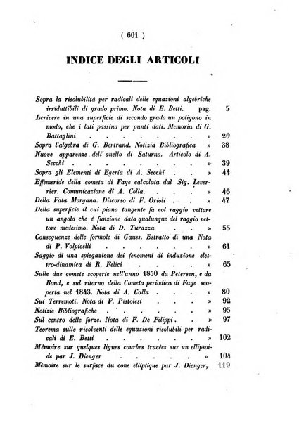 Annali di scienze matematiche e fisiche