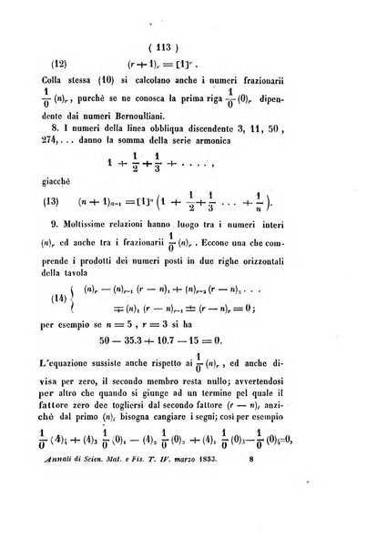 Annali di scienze matematiche e fisiche