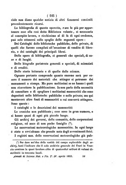 Annali di scienze matematiche e fisiche