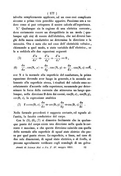 Annali di scienze matematiche e fisiche