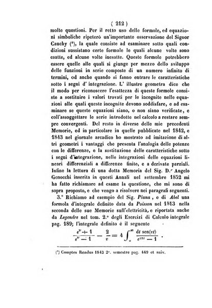 Annali di scienze matematiche e fisiche