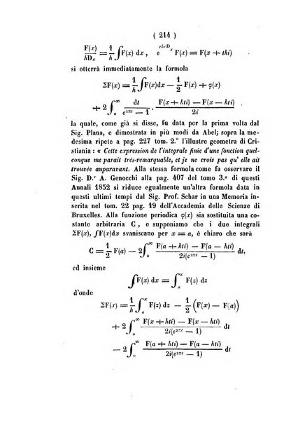 Annali di scienze matematiche e fisiche