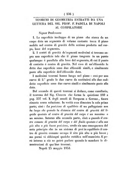 Annali di scienze matematiche e fisiche