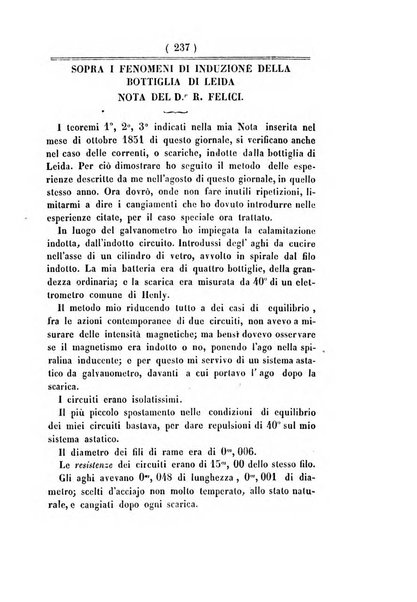 Annali di scienze matematiche e fisiche