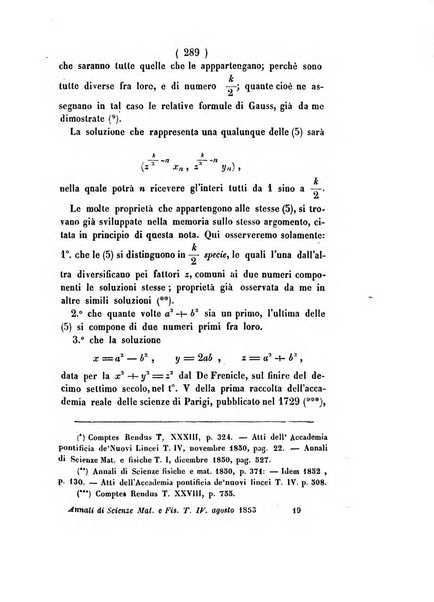 Annali di scienze matematiche e fisiche