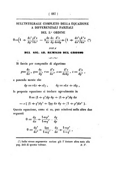 Annali di scienze matematiche e fisiche