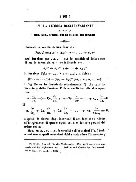 Annali di scienze matematiche e fisiche