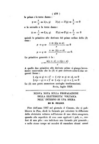 Annali di scienze matematiche e fisiche