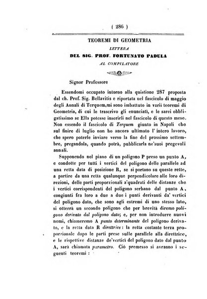 Annali di scienze matematiche e fisiche