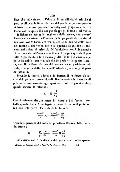 Annali di scienze matematiche e fisiche