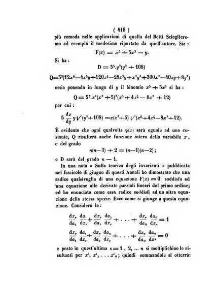 Annali di scienze matematiche e fisiche